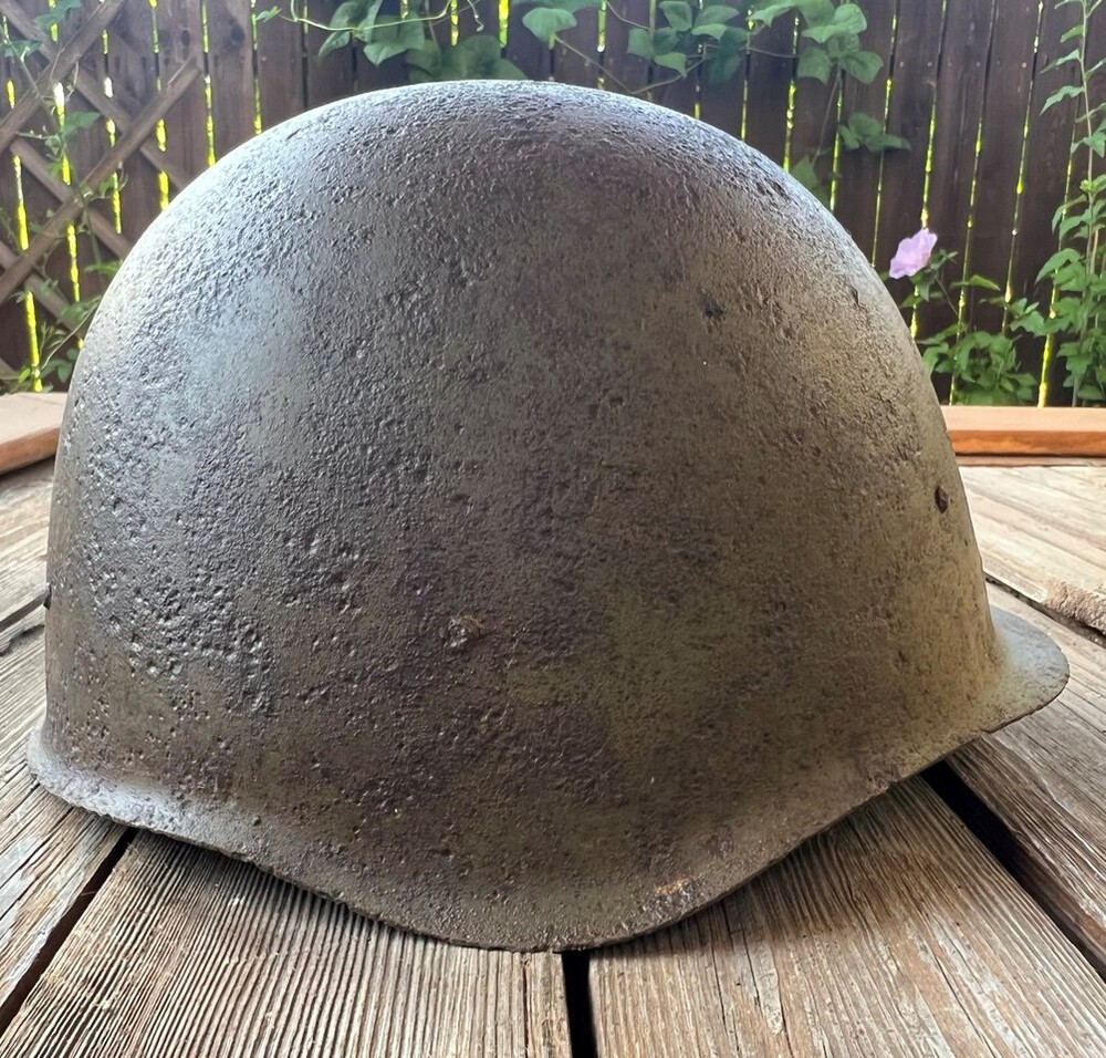 Soviet helmet SSh40 / from Stalingrad