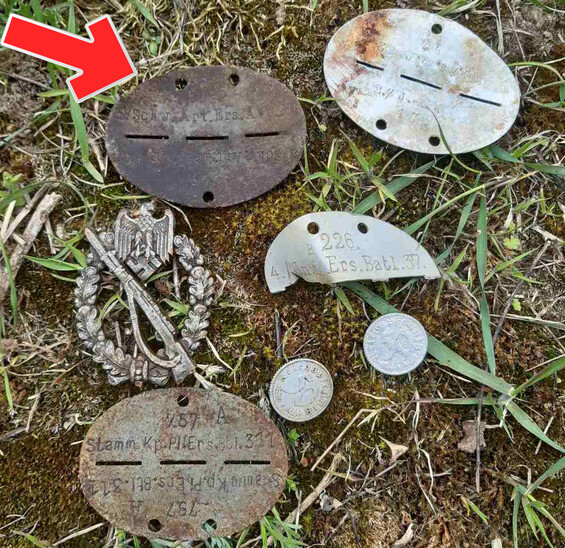 German dogtag 3./Schw.Art.Ers.Abt 97 from Belarus