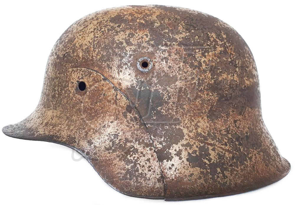 German helmet M42 “African camouflage” / from Bobruisk