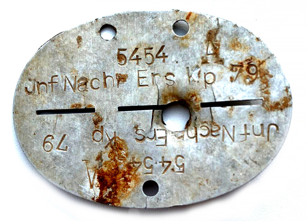 German dogtag JNF Nachr Ers Kp 79
