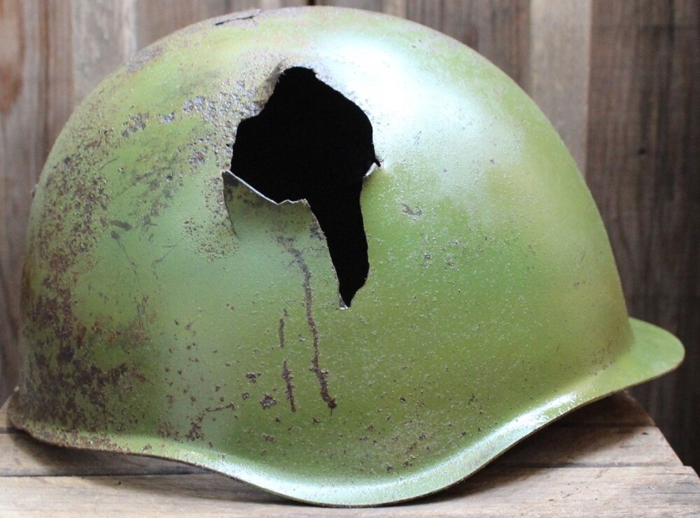 Soviet helmet SSh39 / from Karelia