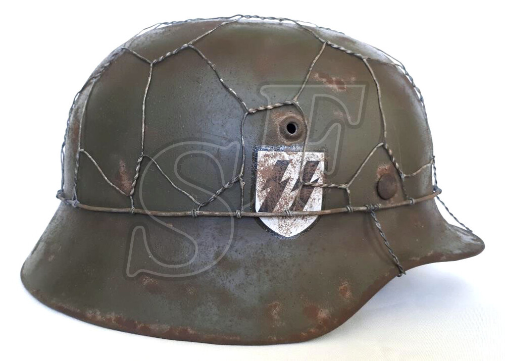 German helmet M35 Waffen SS [Restoration]