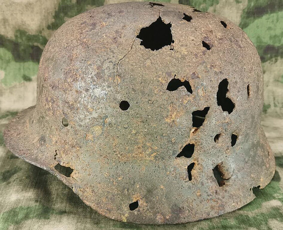 German helmet M35 / from Konigsberg