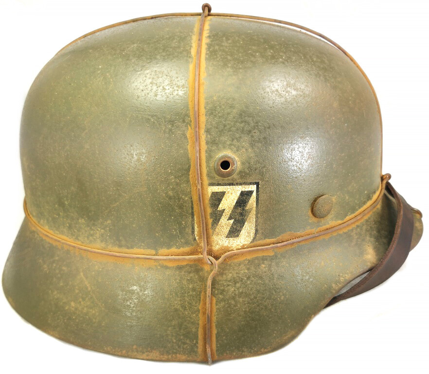 Restored Waffen SS helmet M35 DD