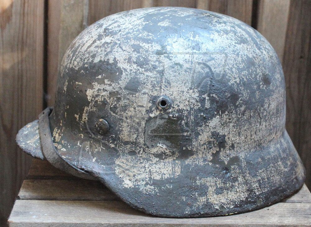 Winter camo helmet M35 / from Stalingrad