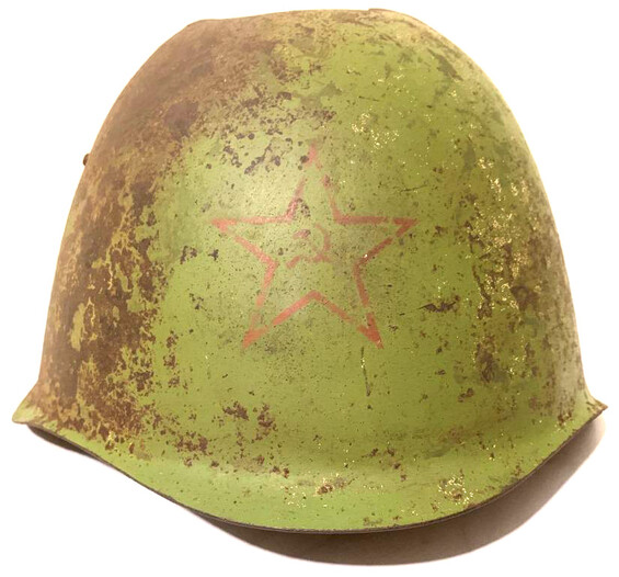 Soviet helmet SSh39 / from Stalingrad