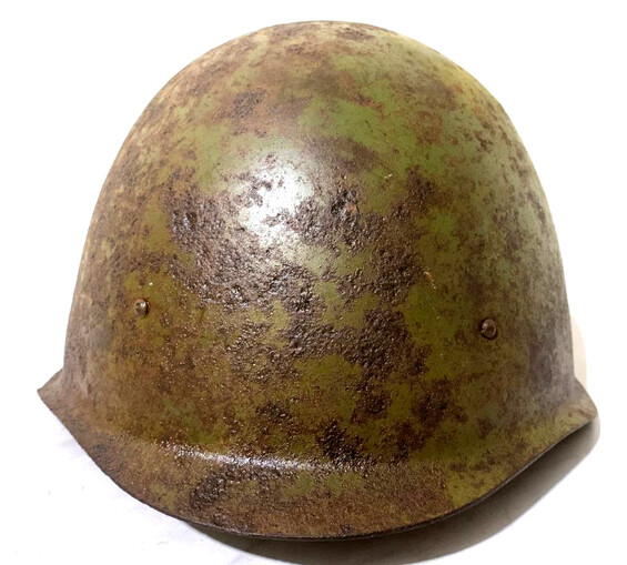Soviet helmet SSh40 / from Stalingrad