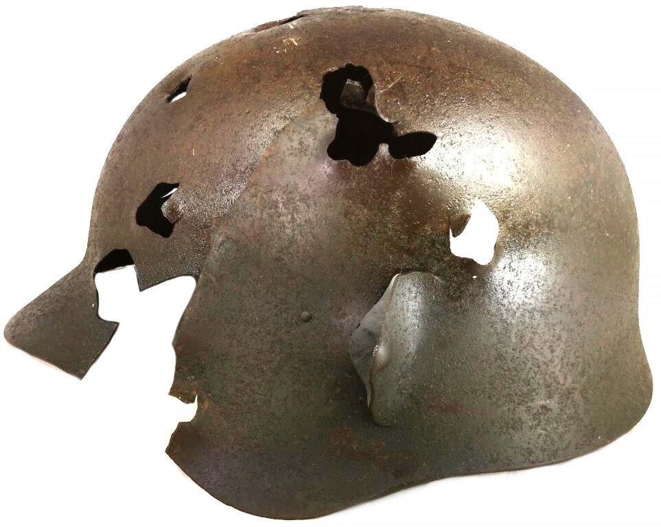 Soviet helmet SSh36 / from Stalingrad