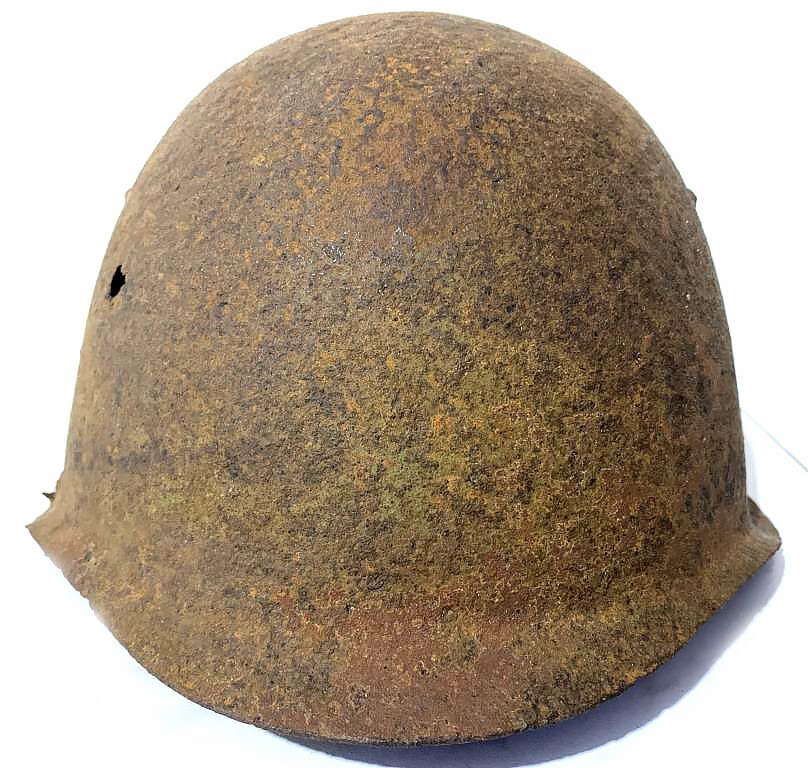 Soviet helmet SSh39 / from Stalingrad