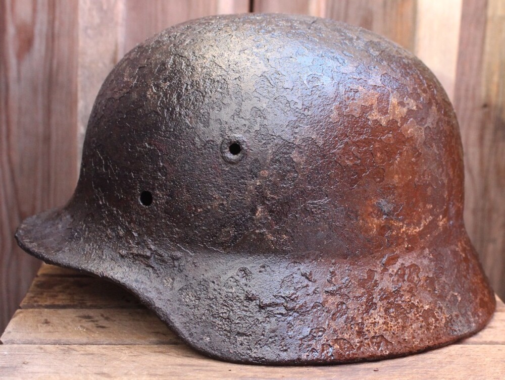 German helmet M40 / from Koenigsberg