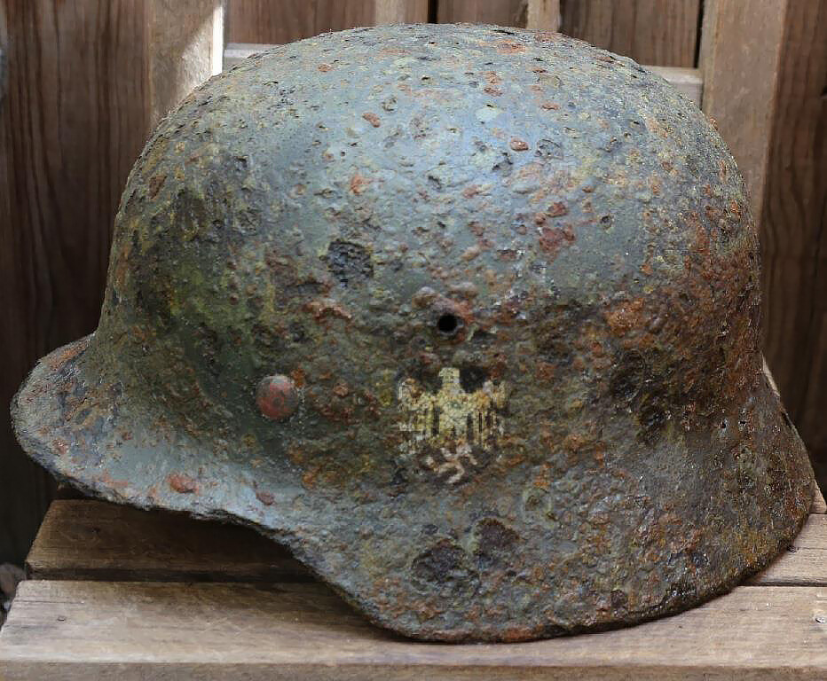 Wehrmacht helmet M35 DD / from Königsberg