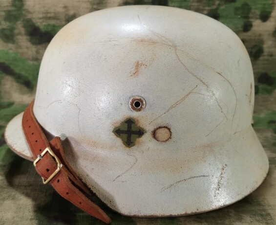Restored Hungarian helmet M37
