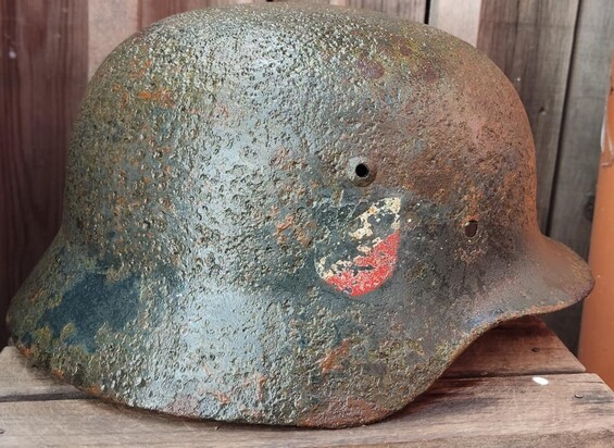 Wehrmacht helmet M35 DD / from Smolensk