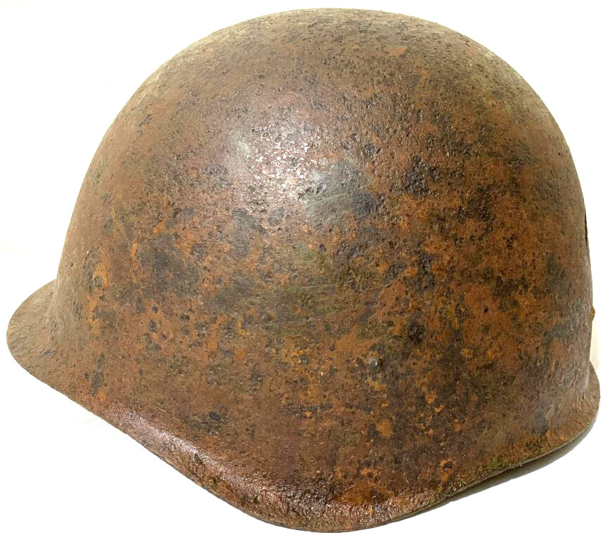 Soviet helmet SSh-40 / from Stalingrad