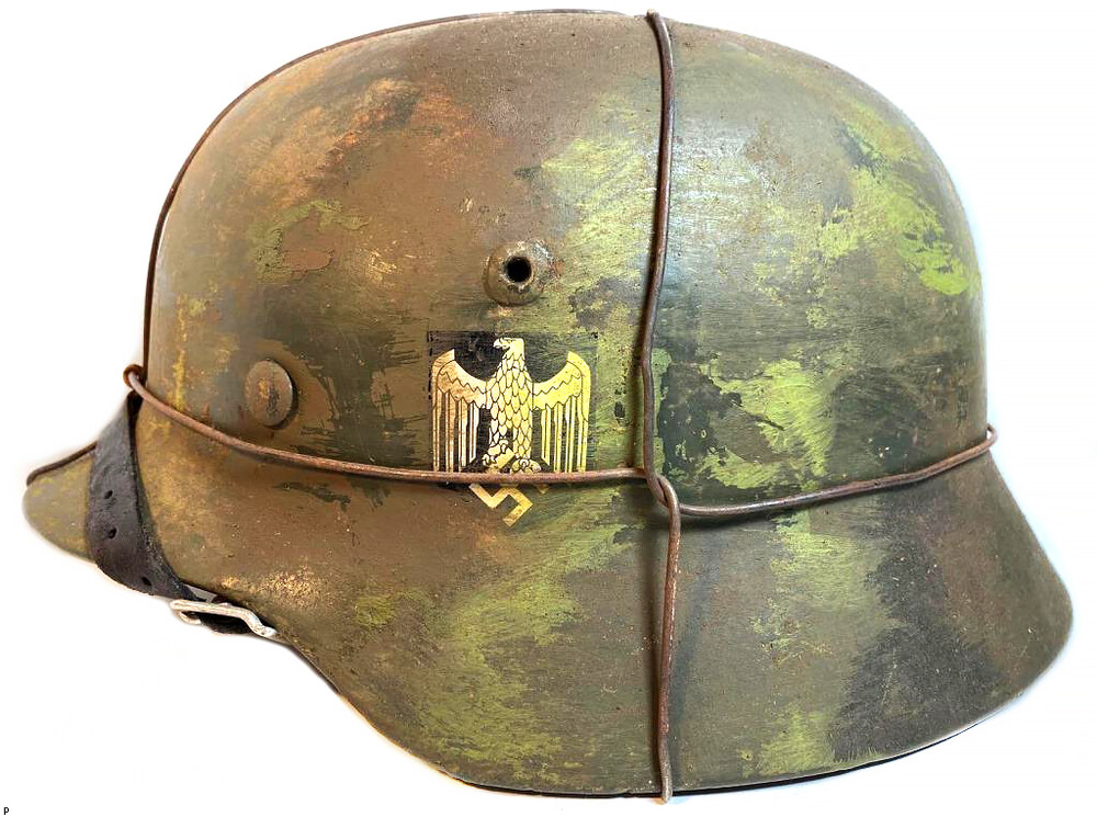 Restored German helmet M35 DD, Wehrmacht