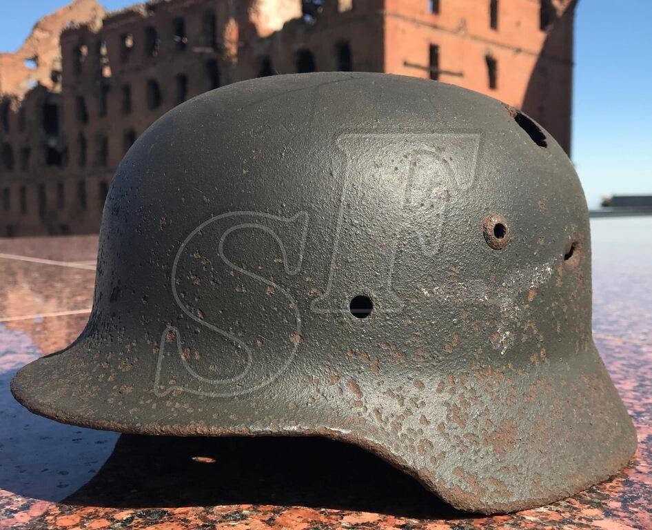 German steel helmet M40 “Luftwaffe” from Stalingrad