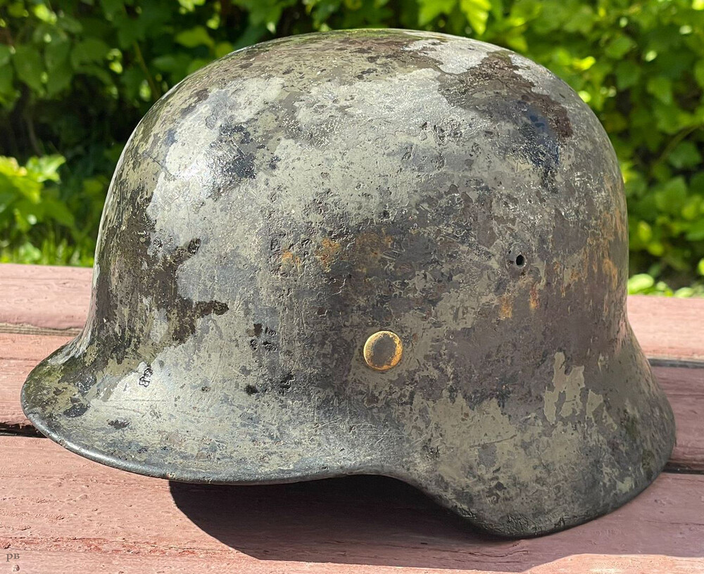 German helmet M35 / from Demyansk