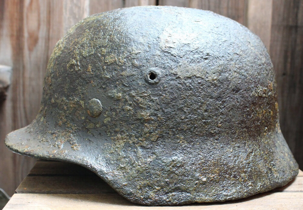 German helmet M35 / from Novgorod