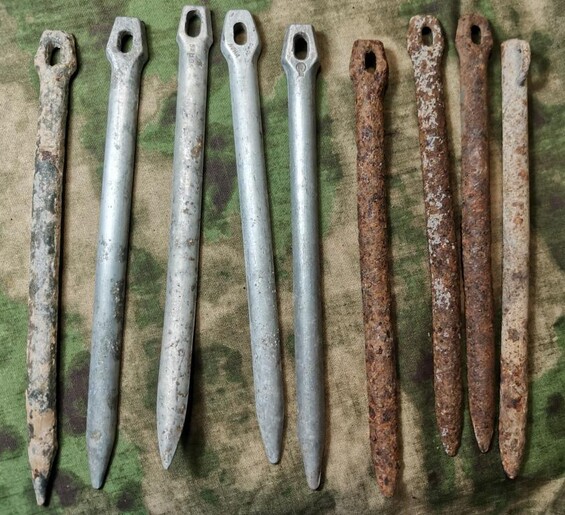 German tent pegs / from Stalingrad