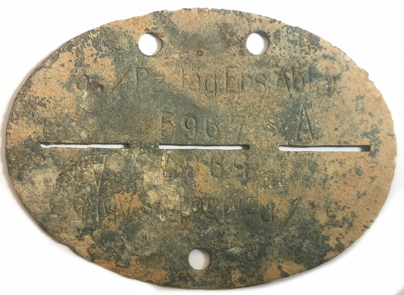 German dogtag Pz.Jäg.Ers.Abt / from Stalingrad