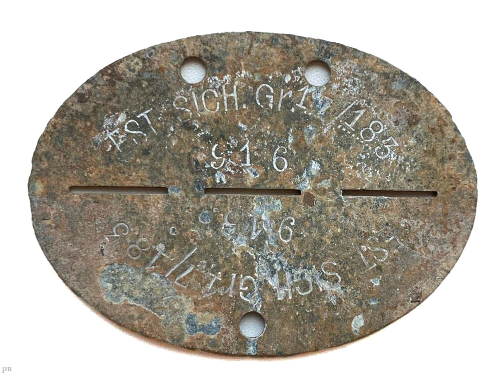 Dogtag Estonian security Battalion