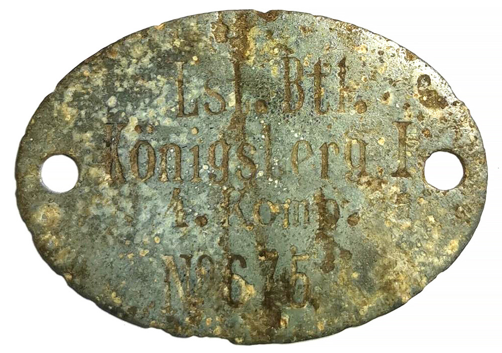 German WWI Dogtag / from Konigsberg