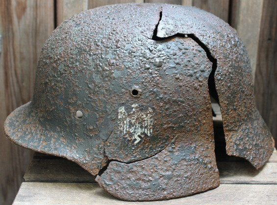 Wehrmacht helmet M35 DD / from Koenigsberg