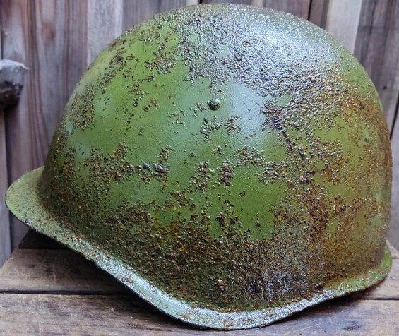 Soviet helmet SSh39 / from Smolensk