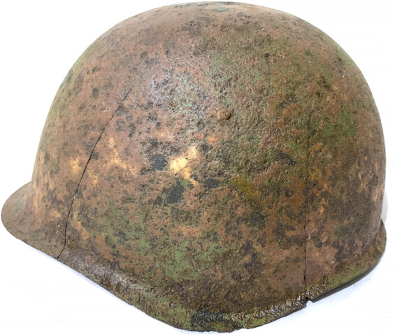 Soviet helmet SSh40 / from Stalingrad