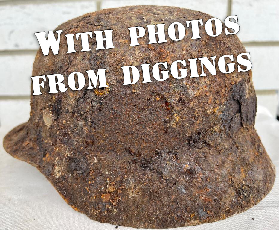 German helmet M35 / from Stalingrad