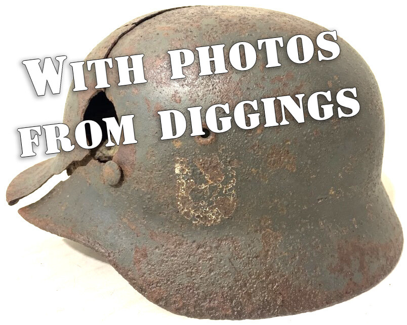 German helmet M40 / from Stalingrad