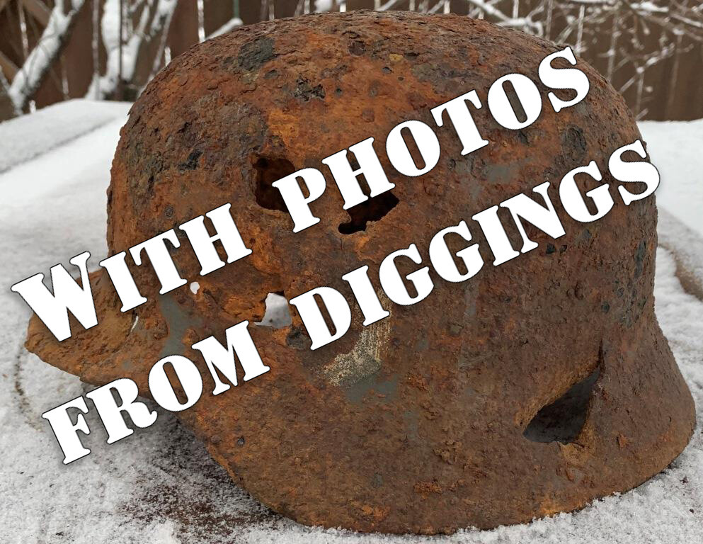 German helmet M40 / from Demyansk