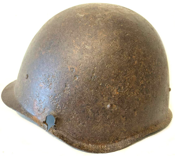 Soviet helmet SSh40 / from Stalingrad