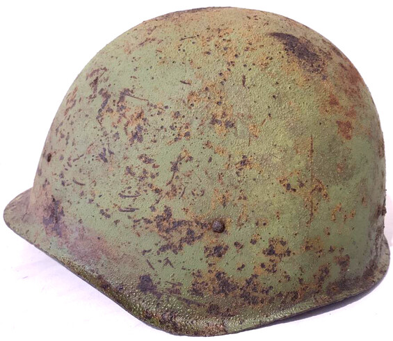 Soviet helmet SSh40 / from Stalingrad
