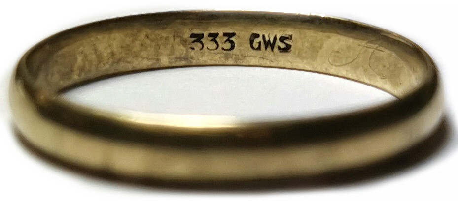 German Gold wedding ring / from Stalingrad