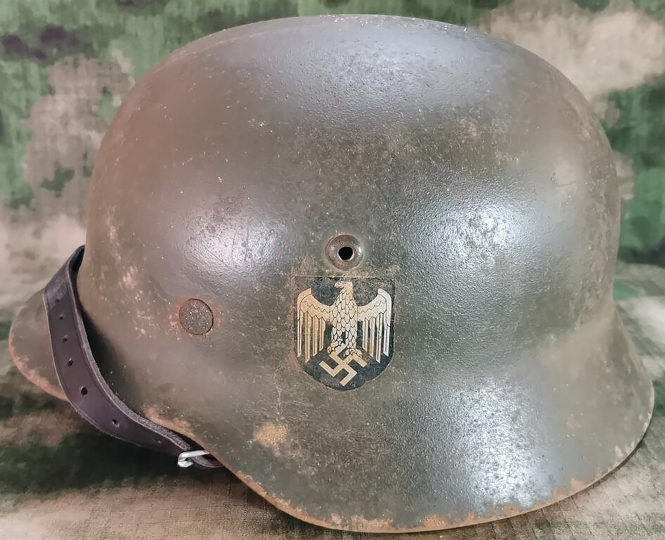 Restored German helmet M35 DD, Wehrmacht
