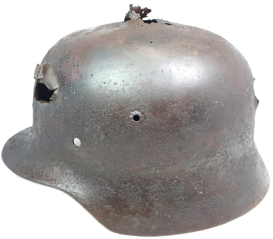 German helmet M35 / from Stalingrad