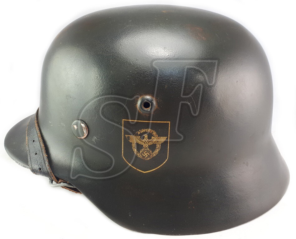 Helmet M35, Ordnungspolizei / Restoration