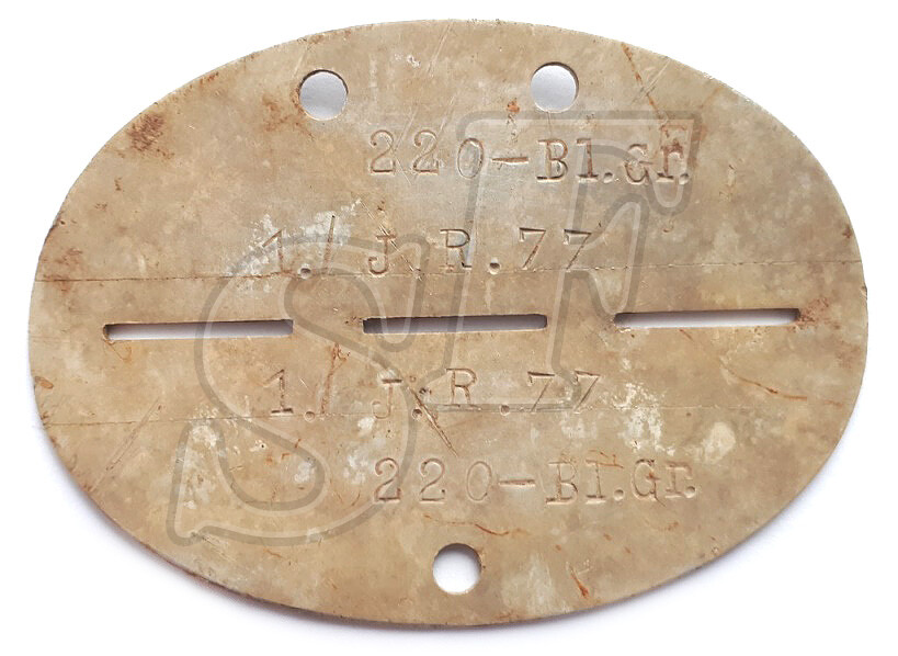 Dog tag 1./J.R.77