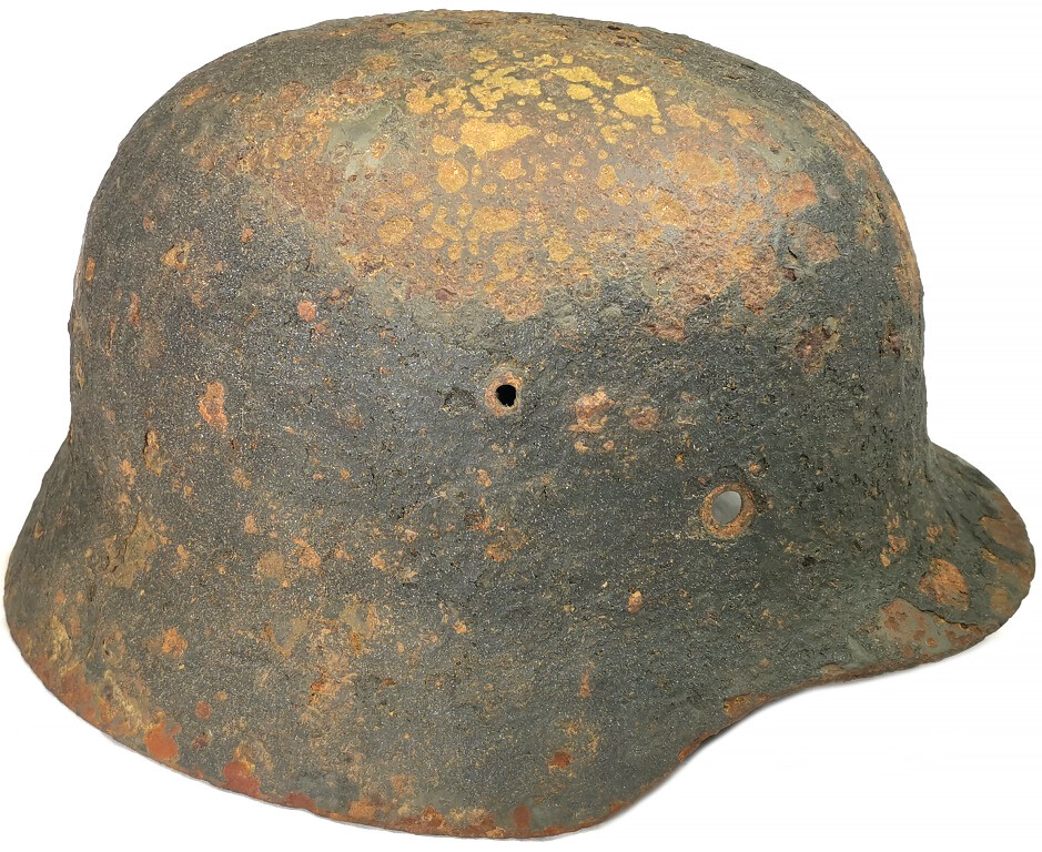 German helmet M35 / from Demyansk pocket