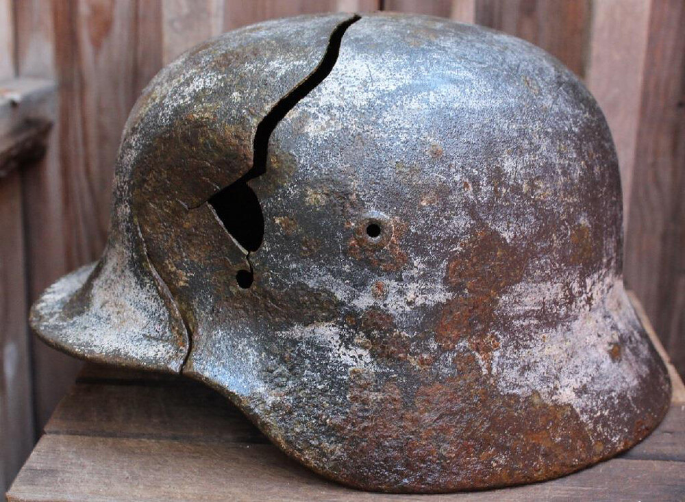 Winter camo helmet M40 / from Tver