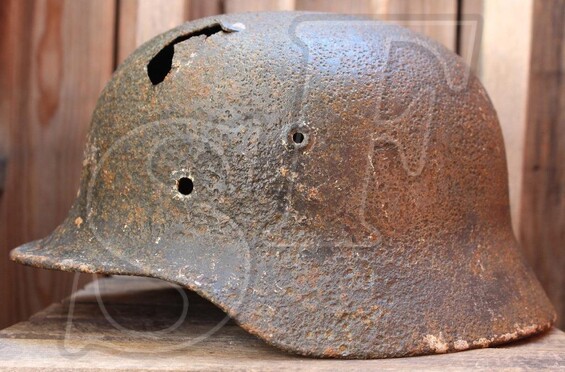 German helmet M40 from Pskov region