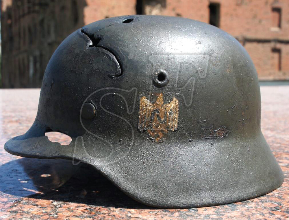 German helmet М40 from Stalingrad
