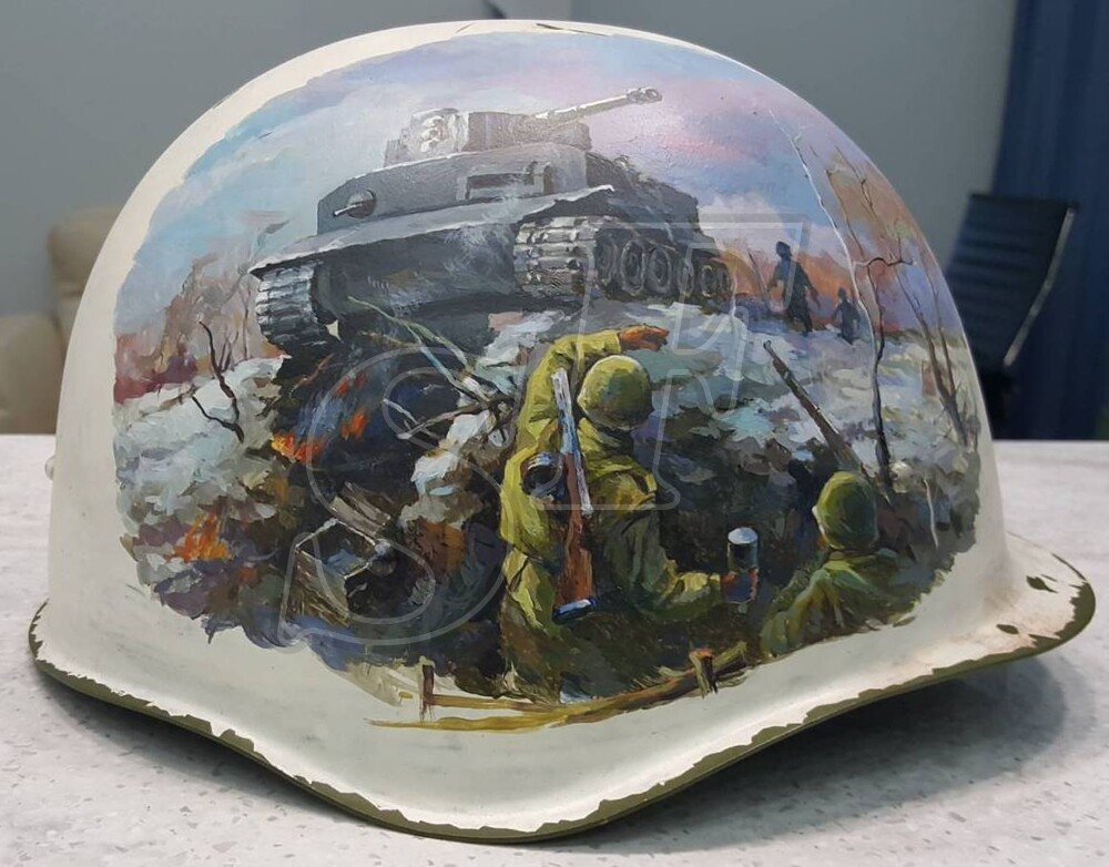 Steel helmet SSH39 from Orlovka [Restoration]