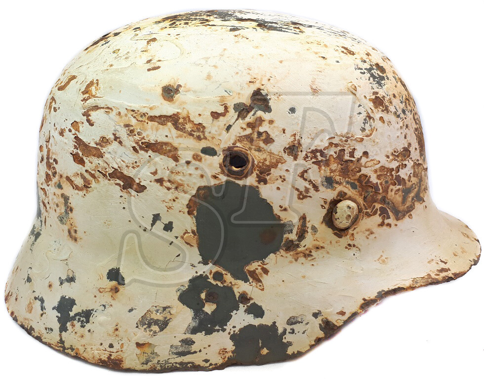 Winter camo helmet M35 / from Leningrad