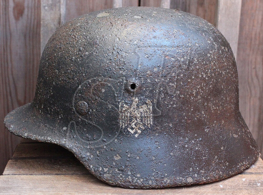 German helmet M40 / from Leningrad