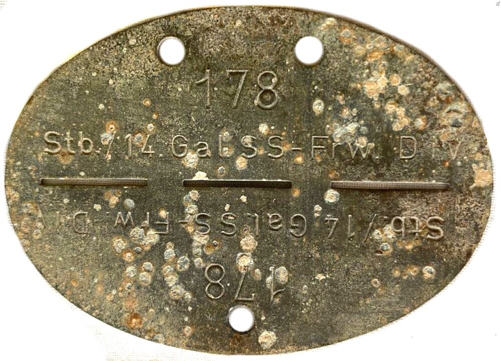 German SS dogtag (1st Galician)