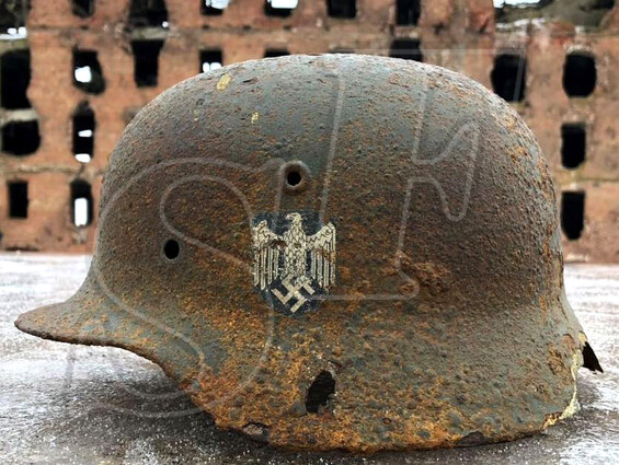 Helmet M40, Wehrmacht / from Kursk