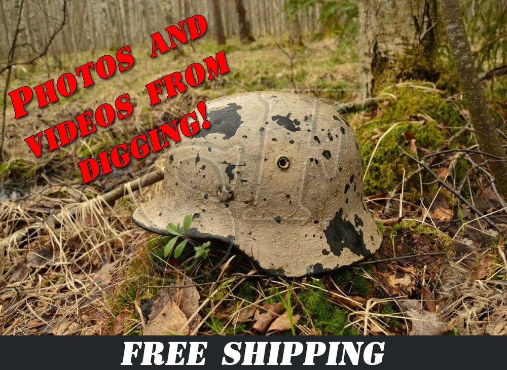 German helmet M40 / Leningrad region