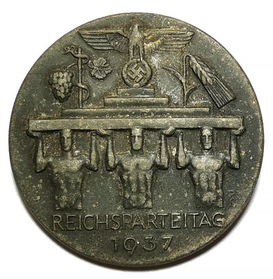 1937 Reichsparteitag badge / from Königsberg